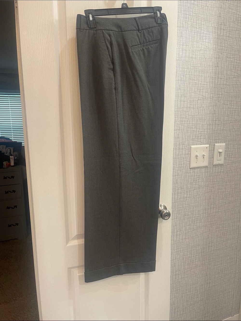 Lane Bryant Men's Dark Gray Dress Pants - Straight Leg